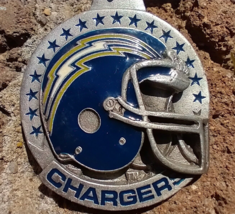 VTG PEWTER ENAMEL KEYRING KEYCHAIN SAN DIEGO LA CHARGERS NFL - $19.98