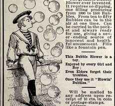 1904 Carlton Continuous Bubble Blower Advertisement Toy Ephemera 3.5 x 2... - $19.99