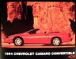 1994 Chevy Camaro Convertible Sheet Brochure, Original Z28 GM 94 - £9.60 GBP