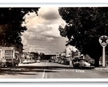 RPPC Street View Texaco Station Alturas California CA 1954 Postcard R18 - £10.61 GBP
