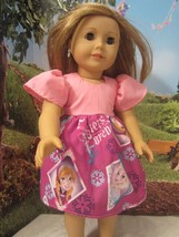homemade 18" american girl/madame pinkdisney frozen elsa/anna dress doll clothes - $16.20