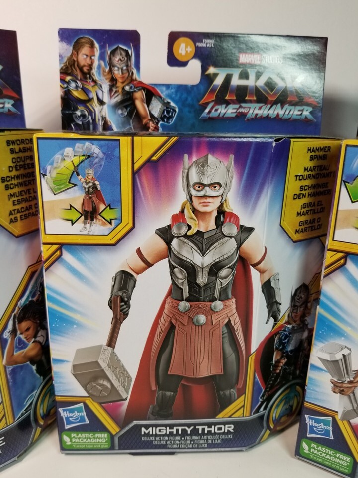 2022 Marvel Mighty Thor Love And Thunder Deluxe 6” Action Figure NEW! - Lot of 3 Item image 3