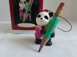 Hallmark Keepsake Ornament 1995 Daughter Extra Sharp Daughter Panda With Box - £5.31 GBP