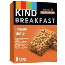 KIND Breakfast Bars Peanut Butter 1.76 Ounce 8 Count Whole Grains Gluten Free - £13.90 GBP