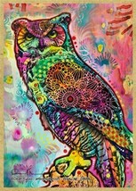 Owl Wise Owl Colorful Pop Art Colorful Fridge Gift Home Wood Magnet  2.5x3.5 B21 - £4.61 GBP