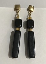 Crown Trifiri Faux Onyx Dangle Earrings - £19.98 GBP