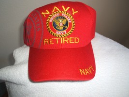 U S Navy (Retired) Red new ball cap  - $20.00
