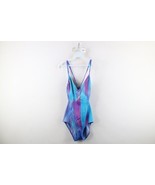 Vintage 90s Streetwear Womens 14 Abstract Trippy One Piece Swimsuit Swim... - $54.09 CAD