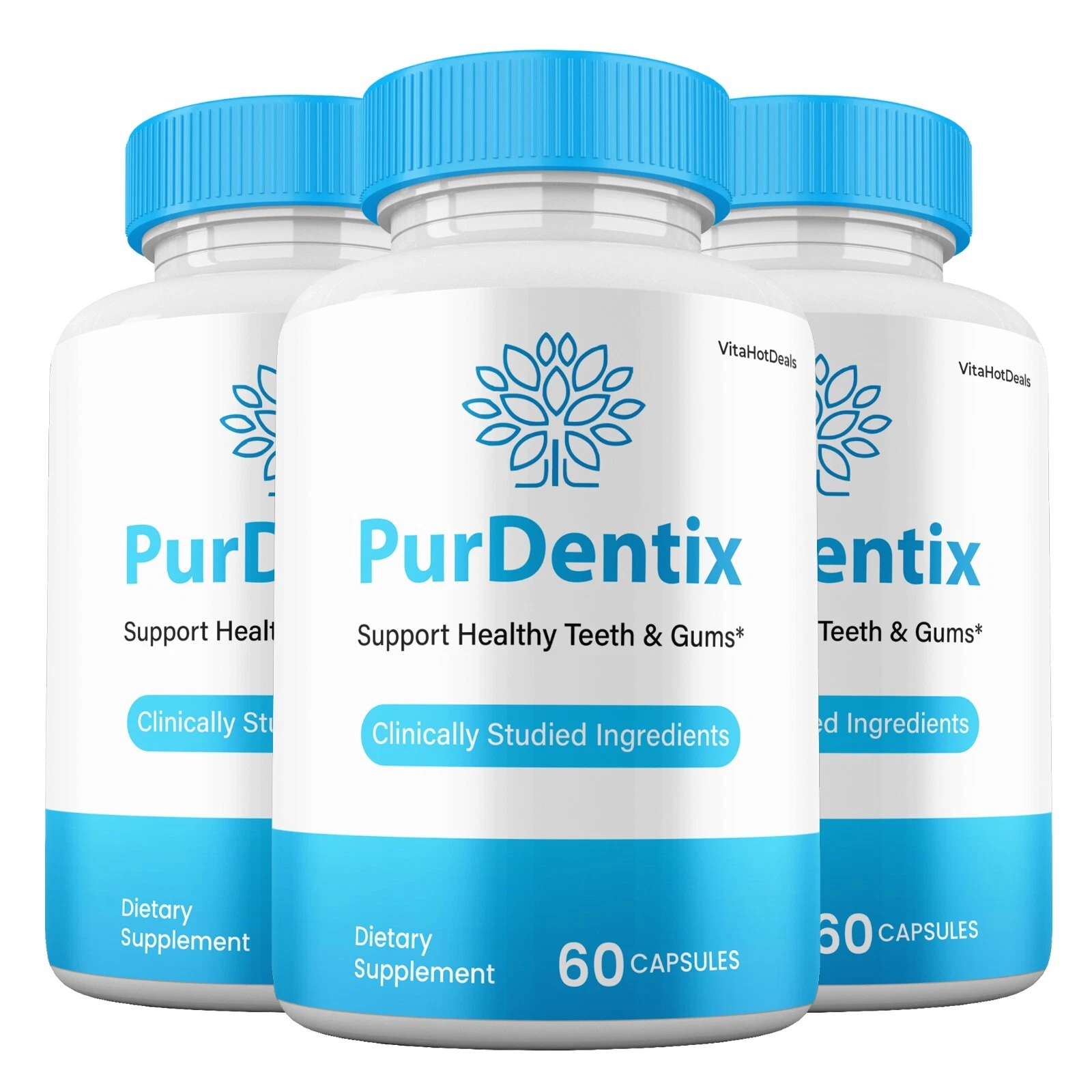 3 Pack Pur Dentix Oral Probiotic Capsules for Healthy Teeth and Gums Sup... - $1,636.68 MXN
