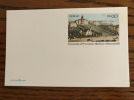 Univ of Wisconsin-Madison Bascom Hill - USPS Postal Cards Unused - Lot of 4 - £3.10 GBP