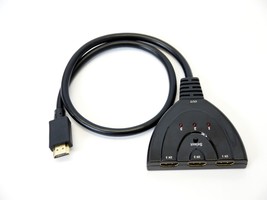 3 Port HDMI Switcher Switch 3 input to 1 output Converter Splitter Adapter - $14.99