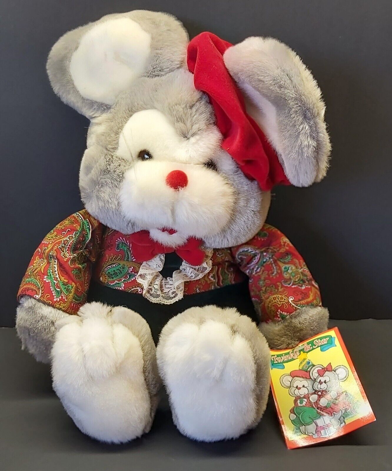 Vtg NWT 1992 Twinkle & Star Christmas Mouse 20" Plush Commonwealth "Twinkles" - $120.94