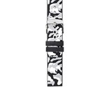 Morellato Camouflage Silicone Watch Strap - Olive Green - 20mm - Chrome-... - £28.37 GBP