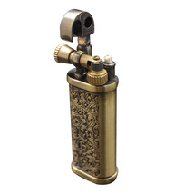 Copper Kerosene Lighter, Retro EDC Unique Emboss Kerosene Lighter (Witho... - £14.81 GBP