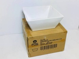 Set of 4 Bowls Square White 114 Oz 9 3/8&quot;Melanine Plates - $20.00