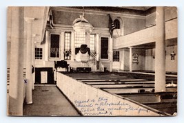 Interior Christ Church Alexandria Virginia VA Albertype Postcard E16 - $2.92