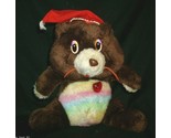 VINTAGE CHRISTMAS STUFFED ANIMAL PLUSH TEDDY BEAR ELECTRONIC MUSICAL LIG... - $56.05
