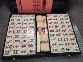 Vintage MAH-JONGG Game Of The Four Winds 144 Tiles 84 Sticks, 5 Dice Cas... - $143.26