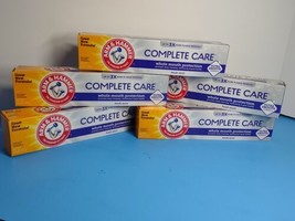 5 Boxes Tubes Arm &amp; Hammer Complete Care Toothpaste Fresh Mint 9/2024 Ne... - £26.10 GBP