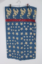 Vtg 1996 Atlanta Olympic Games Cannon USA Flag Star Torch Pillow Case St... - $25.64
