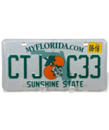 Florida License Plate- CTJ C33 -Sunshine State-Oranges-Expired 6/16-MyFl... - $12.20