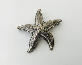 STARFISH Vintage Brooch Pin in Sterling Silver - BEAU STERLING - 1.5 inc... - $45.00