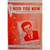 I Need You Now, Eddie Fisher, Sheet Music 1953 - $12.86