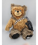 Star Wars Chewbacca Build A Bear BAB Plush Chewbacca 18” Plush with Bowc... - £16.32 GBP