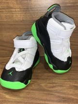 Size 9C - 323420-130 Nike Air Jordan 6 Rings TD &#39;Altitude Green&#39; Toddlers - $28.50
