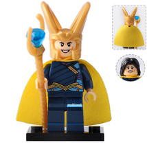 Loki (Thor Ragnarok) Marvel Super Heroes Lego Compatible Minifigure Blocks Toys - £2.38 GBP