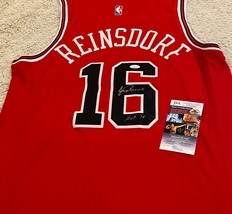 Jerry Reinsdorf Signed Autograph Chicago Bulls jersey COA JSA HOF PHOTO - £314.77 GBP