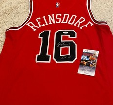 Jerry Reinsdorf Signed Autograph Chicago Bulls jersey COA JSA HOF PHOTO - £316.47 GBP