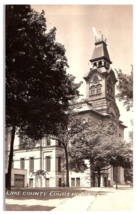 Lake County Court House Waukegan Illinois IL RPPC Postcard - £7.87 GBP