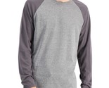 Alfani Men&#39;s Alfatech Long-Sleeve T-Shirt in Oxford Heather Grey-Large - £13.59 GBP