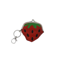 Wonder Nation Key Ring Change Purse - New - Strawberry - $8.99