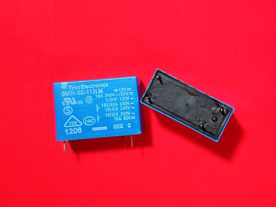 OMIH-SS-112LM, 12VDC Power Relay, TE Connectivity Brand New!!