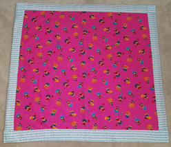 TROLLS Handmade Baby Lap Decorative Blanket 36&quot; x 38&quot; Pink Blue White Lovey - £19.74 GBP