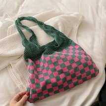 Aid handbag crochet winter korean fashion art chic autumn and winter shoulder bags tote thumb200