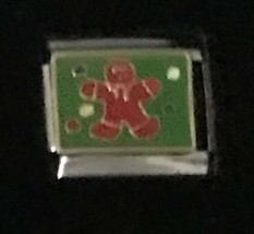 GINGERBREAD MAN WHOLESALE ITALIAN CHARM Link 9MM K2022BG4 - £11.25 GBP