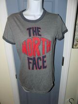 The North Face Gray Half Dome Slim Fit T-shirt Size M Women's EUC - $24.03