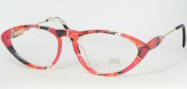 Vintage Enrico Coveri 002 Pink /RED /BLACK /CLEAR Eyeglasses Glasses 54-16-135mm - $89.09