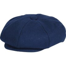 Mens Fashion Classic Flannel Wool Apple Cap Hat by Bruno Capelo ME902 Navy Blue image 6