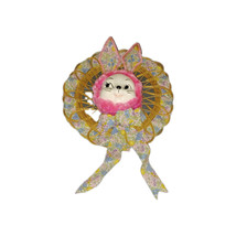 Vintage 70s Easter Bunny Face Decor Face Wreath - $652.39 MXN