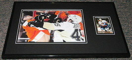 Arron Asham FIGHT Signed Framed 11x17 Photo Display Penguins vs Flyers Playoffs - £50.63 GBP