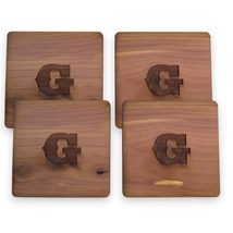 Cedar Coaster - PERSONALIZED Set of 4 (NOT PERSONALIZED) - $11.75+