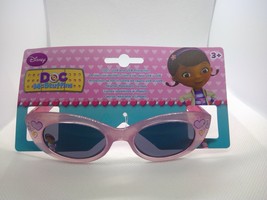 NWT NEW Girls kids Disney Junior Jr Sunglasses pink Doc McStuffins hearts - £4.77 GBP