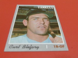 1970 Topps Curt Blefary # 297 Yankees Baseball Nm / Mint Or Better !! - £23.71 GBP