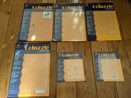 (Lot of 6) Provo Craft COLUZZLE Cutting System Templates Scrapbook Quilting - £23.36 GBP