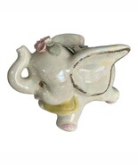 Vintage Elephant Bank – Lustreware Ceramic with Flowers – Essay New York... - $24.30