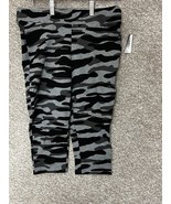 Torrid Black Gray Charcoal Camouflage Pedal Pusher Capri Leggings Size 1XL - $24.99
